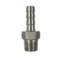 Stainless Steel Hose Barb 1/2 MPT x 3/4 Hose Barb