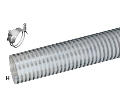 Water Suction Hose 3/4 inch ID PVC Reinforced- By the Foot