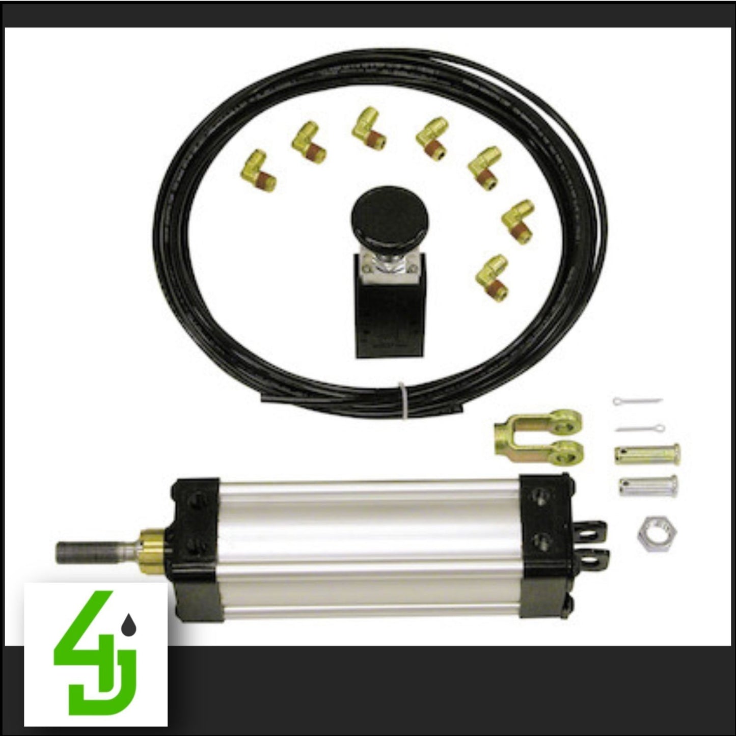 TGC25008VSPK Tie Rod Style Cylinder Kit-Clevis Mount-0.75 Rod 8 Inch Stroke-With BAV020 Valve