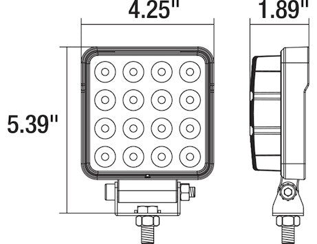 Ultra Bright 4.5 inch LED Square Flood Light 1492128 image 2