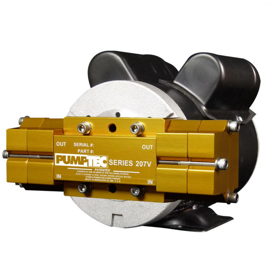 81149 Pumptec Pump Motor Set, 207V-135/M58, 120/230V, BUNA, M-VALVE, 4 - 3/8" PORTS, GOLD