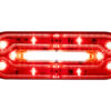 6 Inch Oval Stop/Turn/Tail + Backup Combination Light with Light Stripe LED Tubes