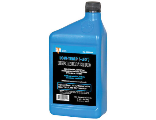 Snow Plow Oil Low-Temperature Blue Hydraulic Fluid (1 Quart Bottle)